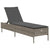 Sun Loungers with Cushions 2 pcs Grey Poly Rattan