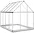 Greenhouse with Base Frame Silver 224x169x202 cm Aluminium