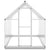 Greenhouse with Base Frame Silver 334x169x202 cm Aluminium