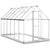 Greenhouse with Base Frame Silver 334x169x202 cm Aluminium