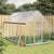 Greenhouse with Base Frame Silver 334x169x202 cm Aluminium