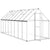 Greenhouse with Base Frame Silver 445x169x195 cm Aluminium