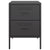 Bedside Cabinets 2 pcs Black 36x39x50.5 cm Steel