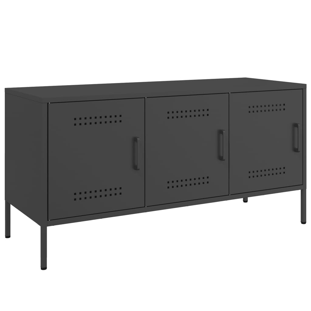 TV Cabinet Black 100.5x39x50.5 cm Steel