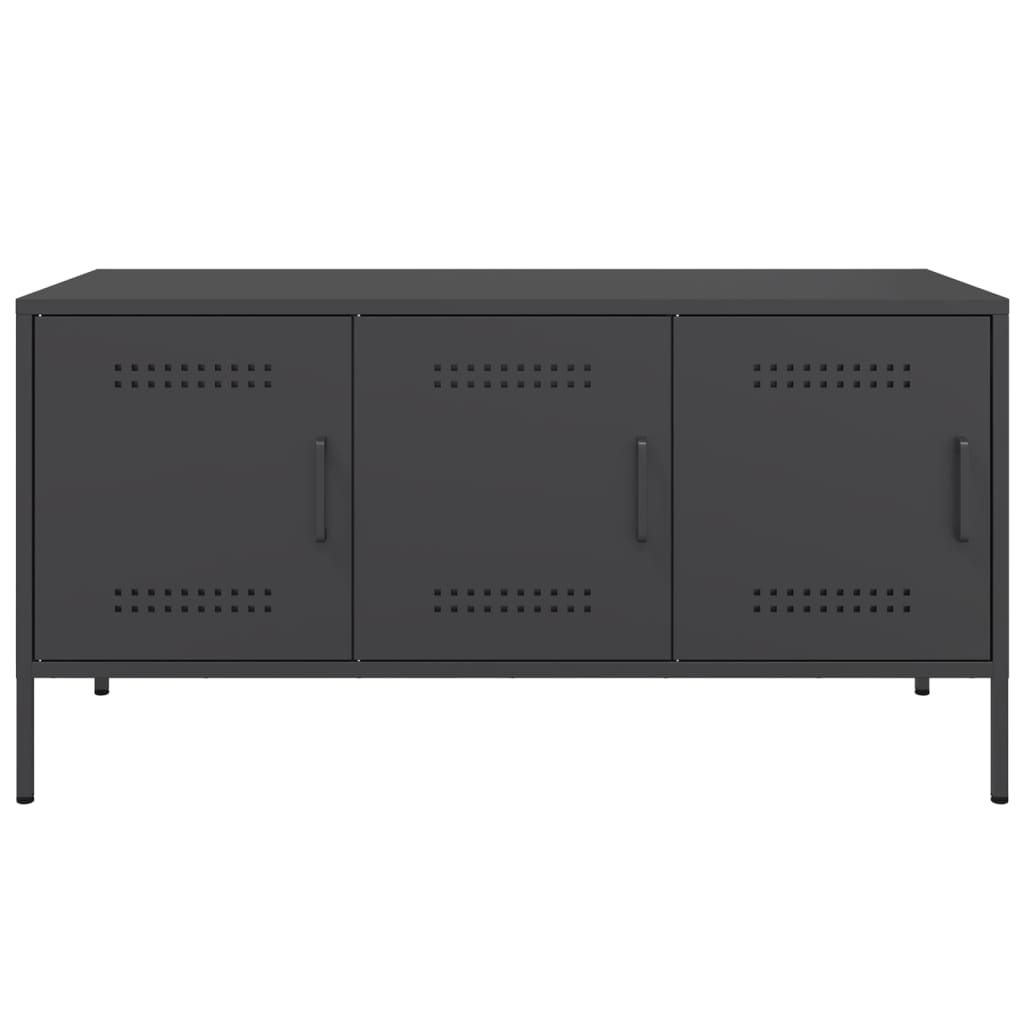 TV Cabinet Black 100.5x39x50.5 cm Steel