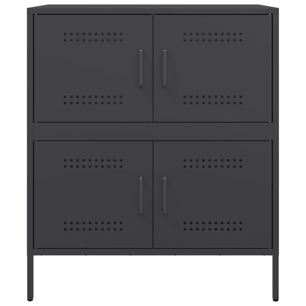 Sideboard Black 68x39x79 cm Steel