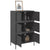 Highboard Black 68x39x113 cm Steel