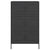 Highboard Black 68x39x113 cm Steel