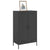 Highboard Black 68x39x113 cm Steel