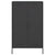 Highboard Black 68x39x113 cm Steel