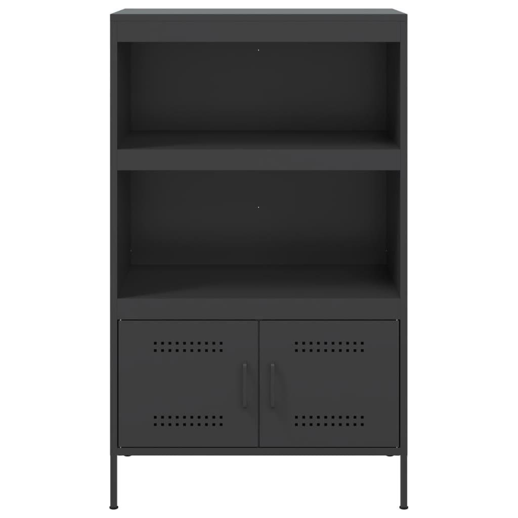 Highboard Black 68x39x113 cm Steel