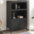 Highboard Black 68x39x113 cm Steel