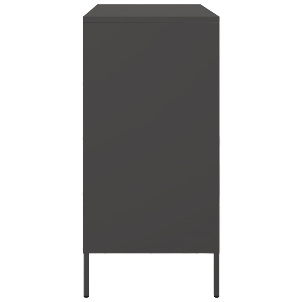 Sideboard Black 68x39x79 cm Steel