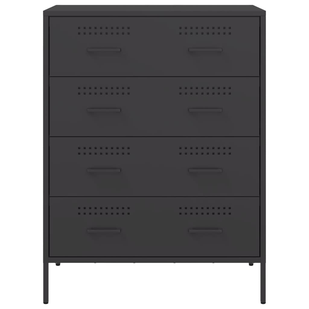 Sideboard Black 68x39x89 cm Steel