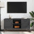 TV Cabinet Black 100.5x39x50.5 cm Steel