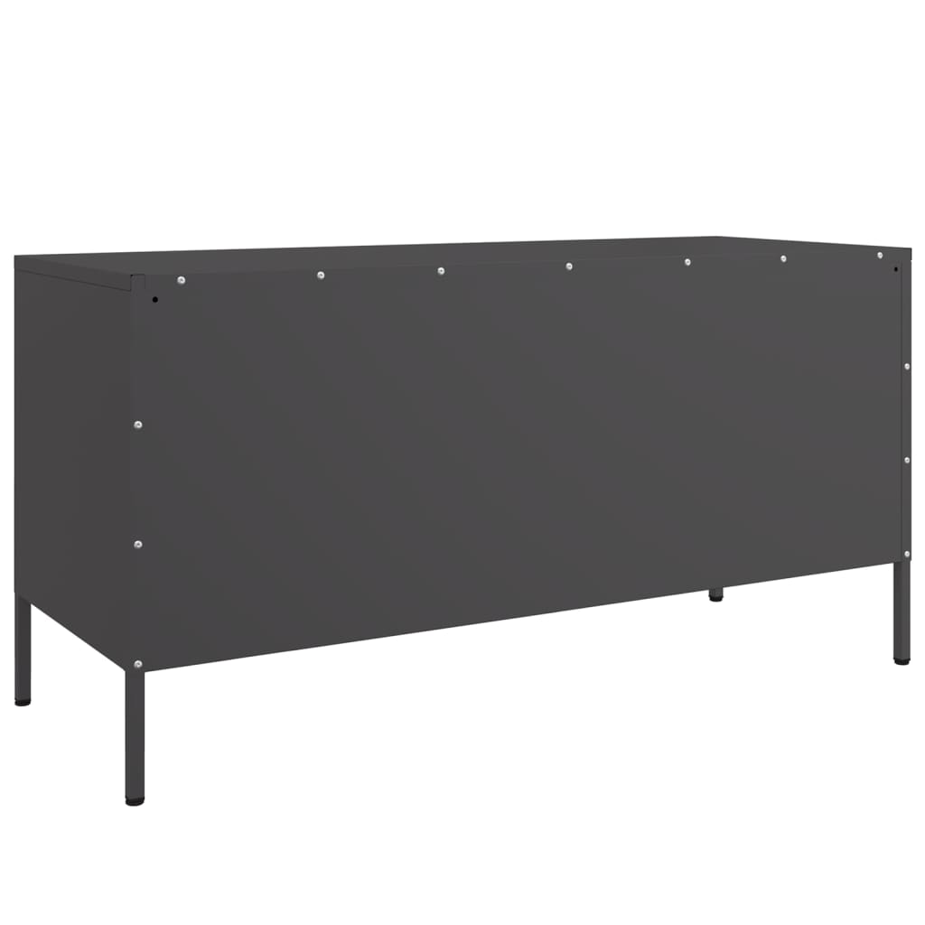 TV Cabinet Black 100.5x39x50.5 cm Steel