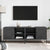 TV Cabinets 2 pcs Black 68x39x50.5 cm Steel