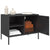 TV Cabinets 2 pcs Black 68x39x50.5 cm Steel