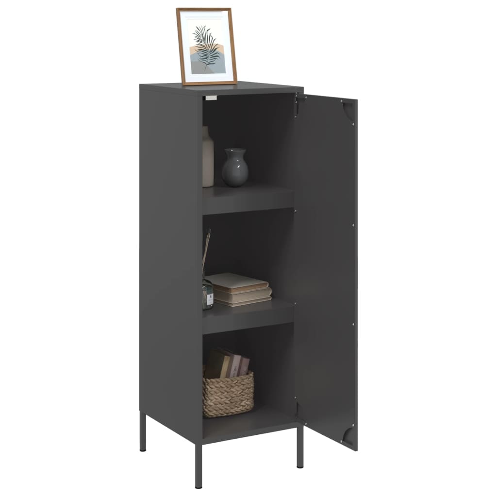 Highboard Black 36x39x113 cm Steel