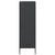 Highboard Black 36x39x113 cm Steel