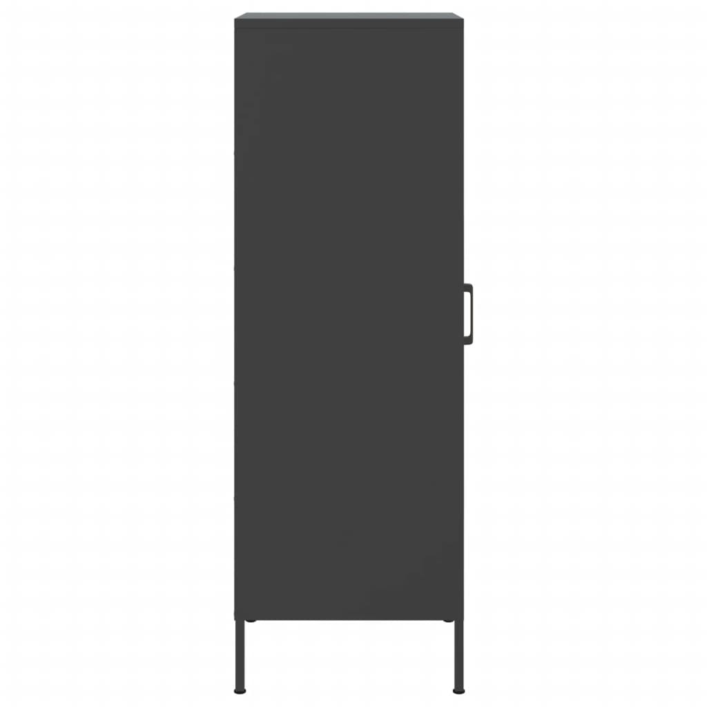 Highboard Black 36x39x113 cm Steel