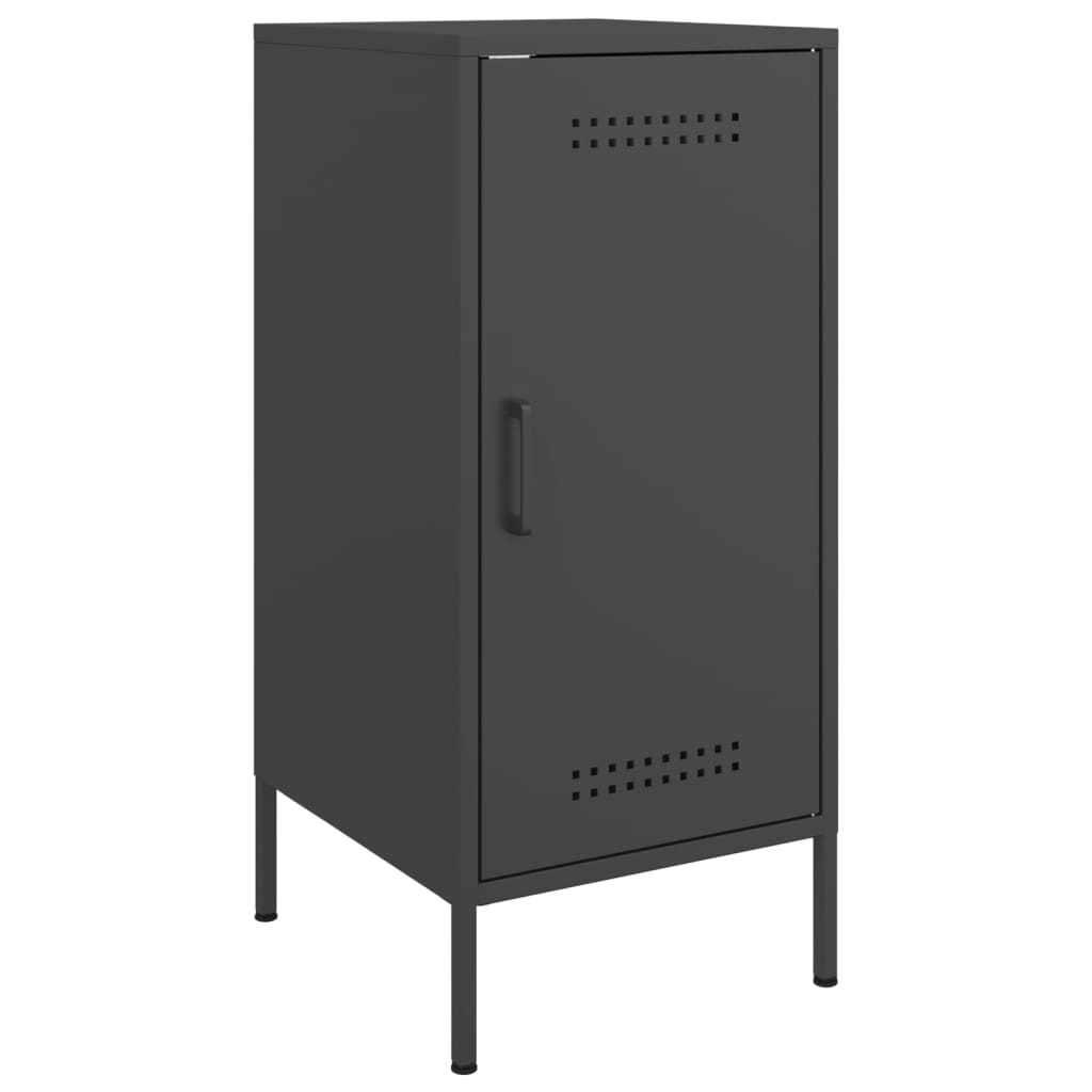 Sideboards 2 pcs Black 36x39x79 cm Steel