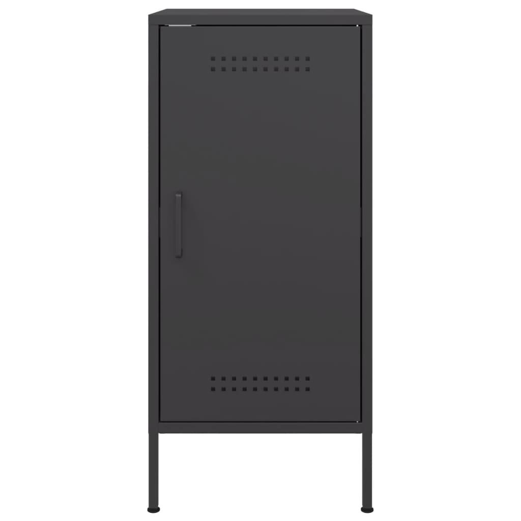 Sideboards 2 pcs Black 36x39x79 cm Steel