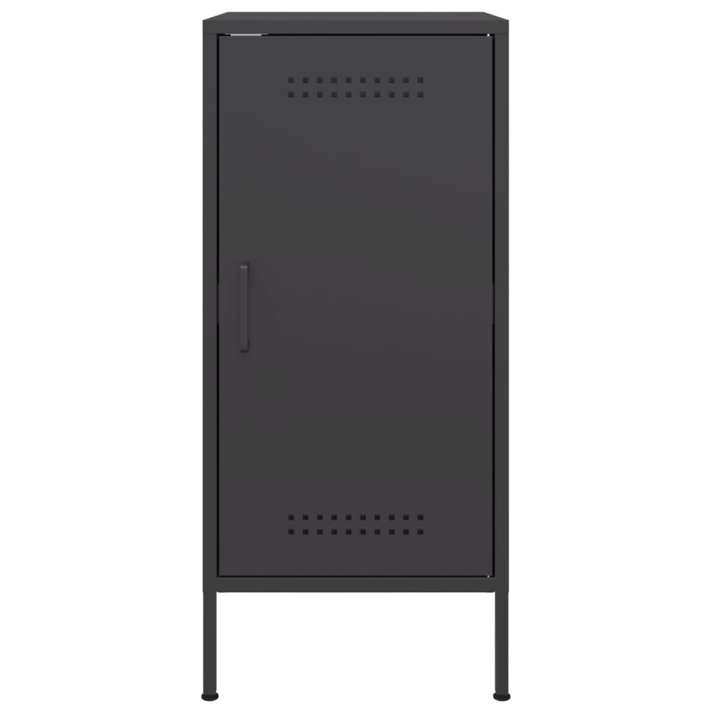 Sideboards 2 pcs Black 36x39x79 cm Steel