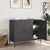 Sideboard Black 100.5x39x79 cm Steel