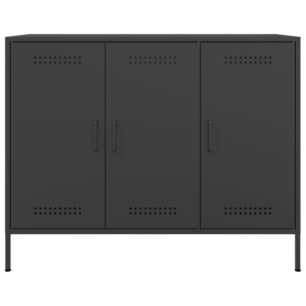 Sideboard Black 100.5x39x79 cm Steel