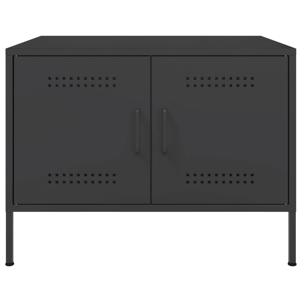 Coffee Table Black 68x50x50.5 cm Steel