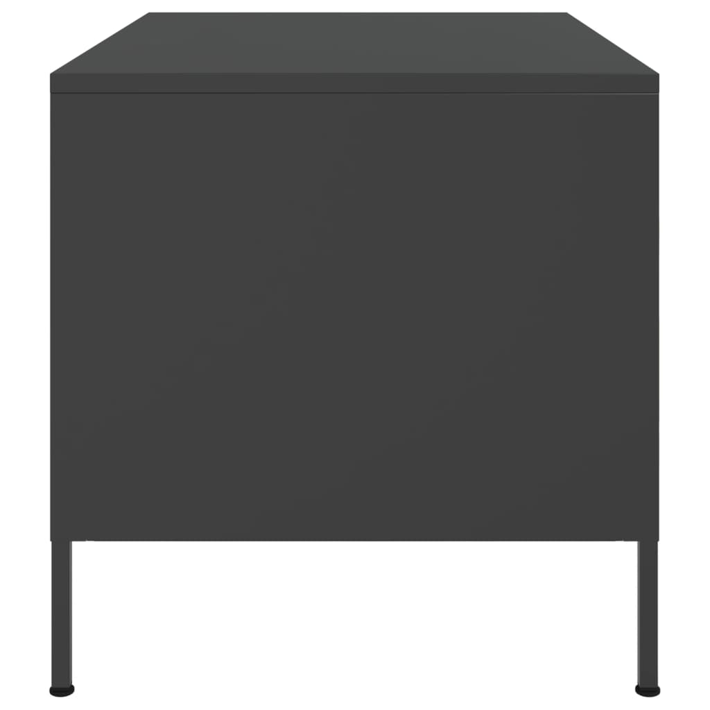 Coffee Table Black 68x50x50.5 cm Steel