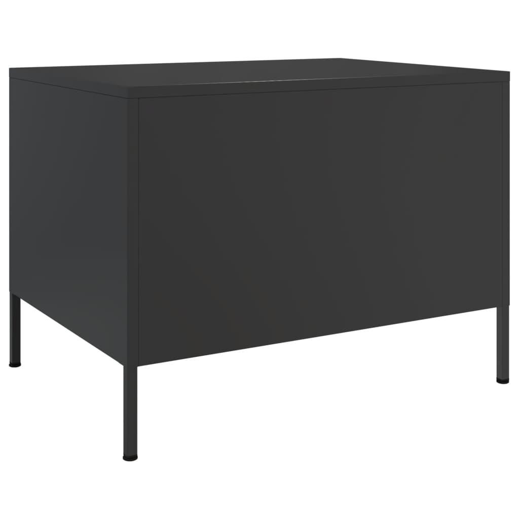 Coffee Table Black 68x50x50.5 cm Steel