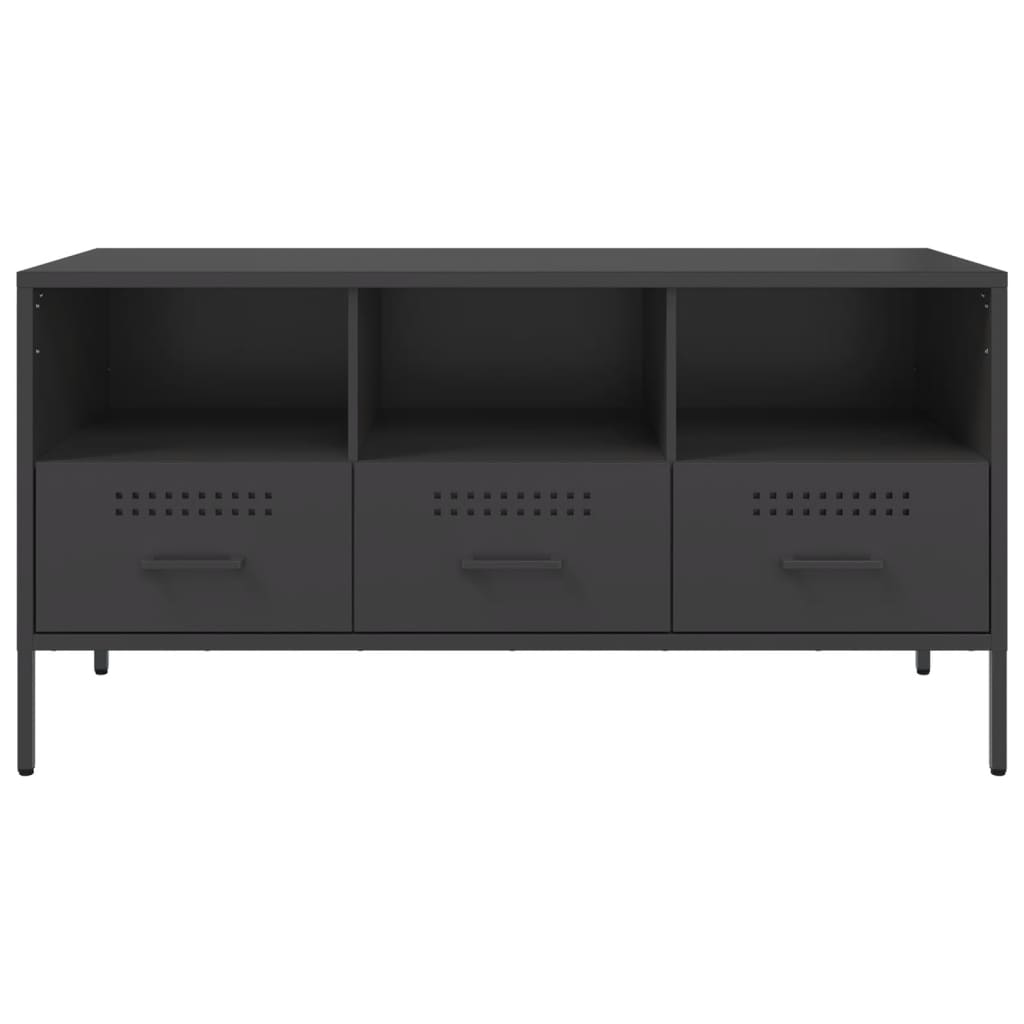 TV Cabinet Black 100.5x39x50.5 cm Steel