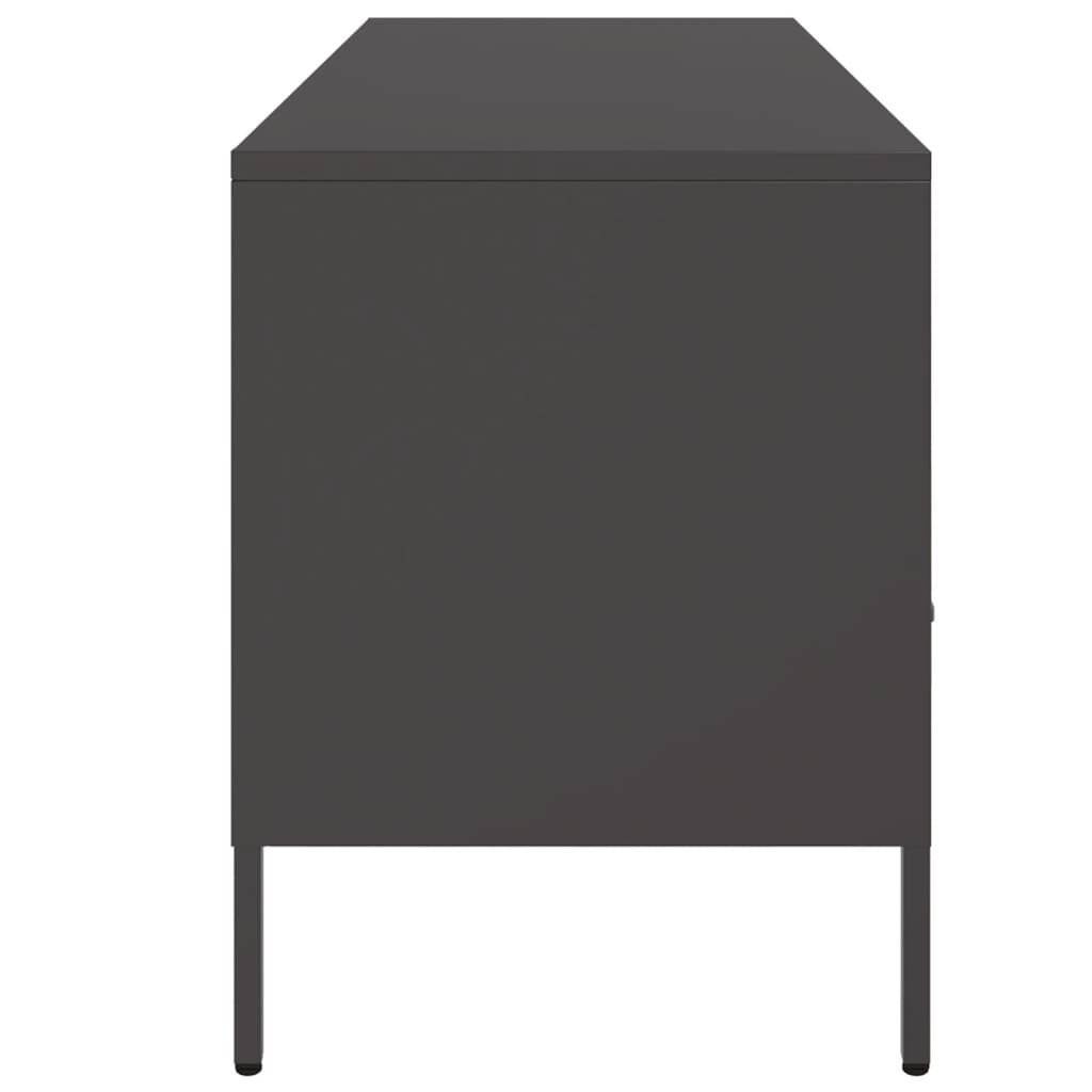 TV Cabinet Black 100.5x39x50.5 cm Steel