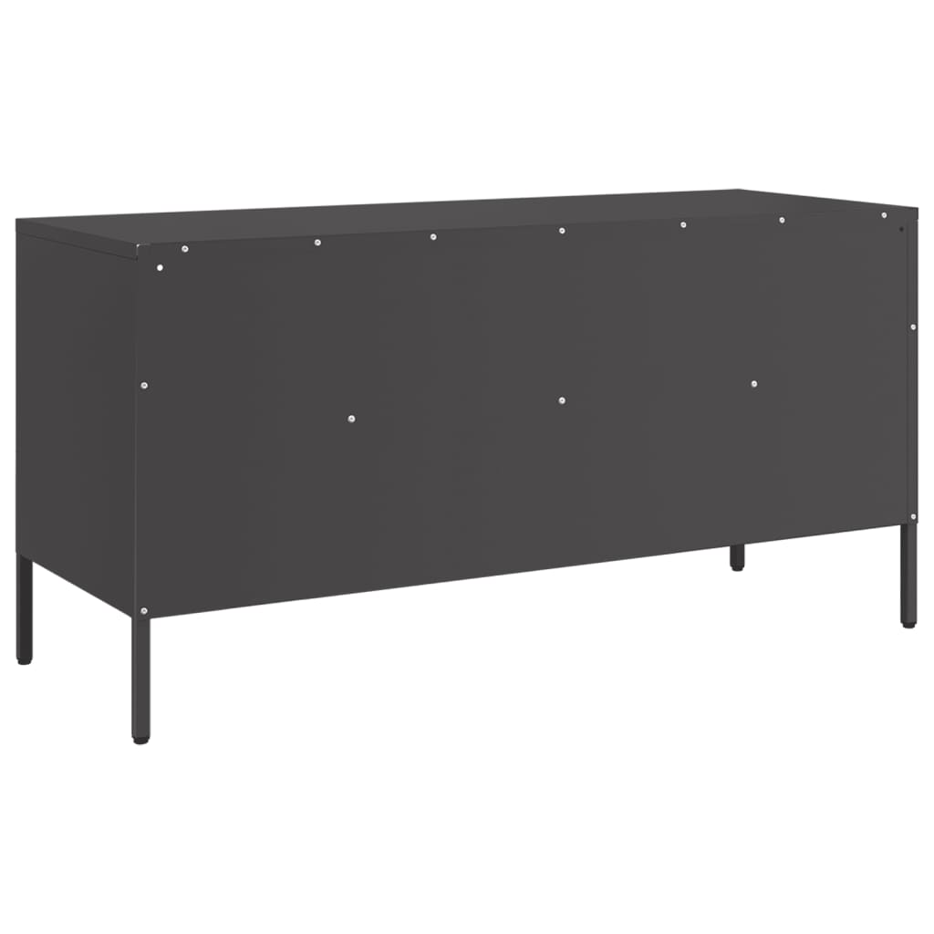 TV Cabinet Black 100.5x39x50.5 cm Steel