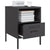 Bedside Cabinets 2 pcs Black 36x39x50.5 cm Steel