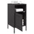 Bedside Cabinets 2 pcs Black 36x39x68 cm Steel