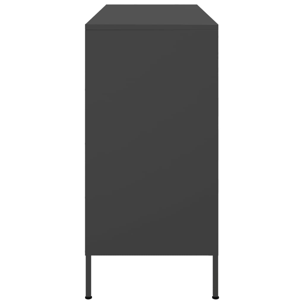 Sideboard Black 100.5x39x79 cm Steel