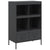 Highboard Black 68x39x101.5 cm Steel