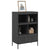 Highboard Black 68x39x101.5 cm Steel