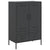 Highboard Black 68x39x101.5 cm Steel