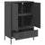 Highboard Black 68x39x101.5 cm Steel