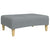 2-Seater Sofa Bed with Footstool Light Grey Fabric