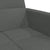 2-Seater Sofa Bed with Footstool Dark Grey Fabric