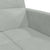 2-Seater Sofa Bed with Footstool Light Grey Velvet