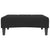 2-Seater Sofa Bed with Footstool Black Velvet