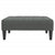 2-Seater Sofa Bed with Footstool Dark Grey Fabric