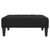 2-Seater Sofa Bed with Footstool Black Fabric