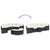 3 Piece Garden Sofa Set Half-Round Black Poly Rattan